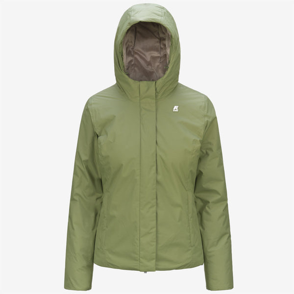 k way LILY MICRO RIPSTOP MARMOTTA GREEN S-GREY