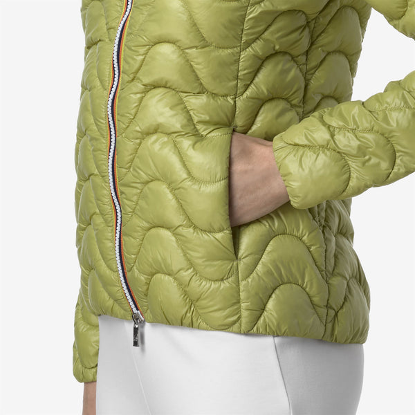 K Way LILY QUILTED WARM GREEN MOSS