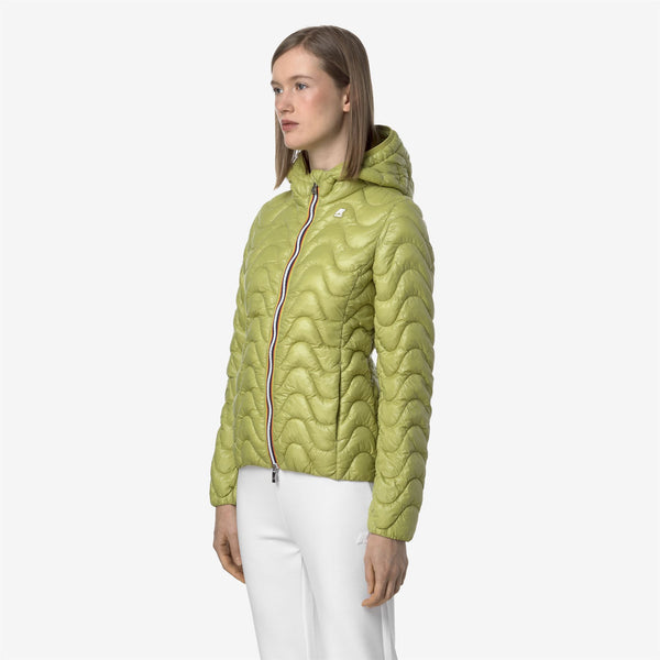 K Way LILY QUILTED WARM GREEN MOSS