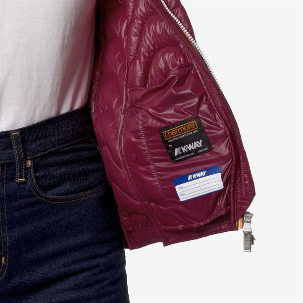 K Way LILY QUILTED WARM RED DK