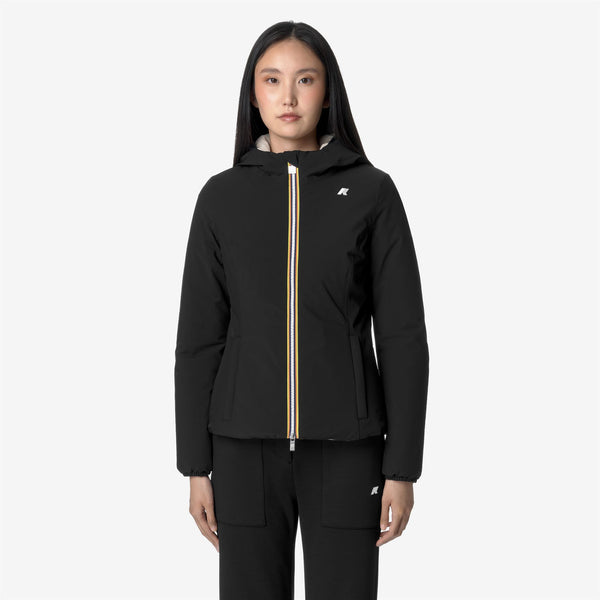 K Way LILY ST WARM REVERSIBLE BLACK P-BEIGE G