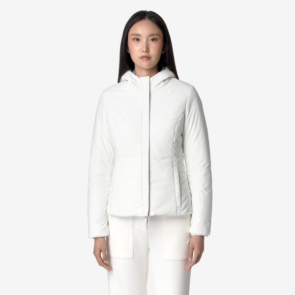 K Way LILY ST WARM REVERSIBLE BLUE A-WHITE G