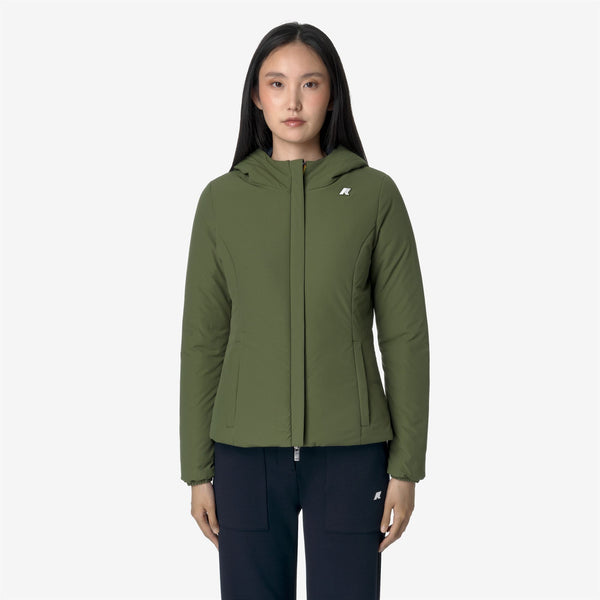 K Way LILY ST WARM REVERSIBLE BLUE D-GREEN C