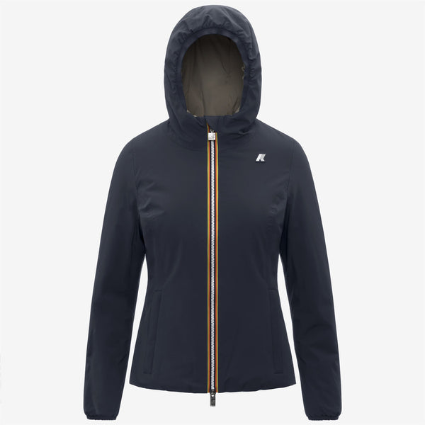 k way LILY ST WARM REVERSIBLE BLUE DEPTH-GREEN OAK