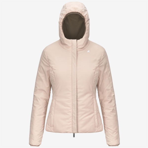 K Way LILY ST WARM REVERSIBLE BROWN G-PINK T