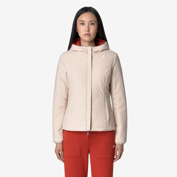 K Way LILY ST WARM REVERSIBLE RED P-PINK T