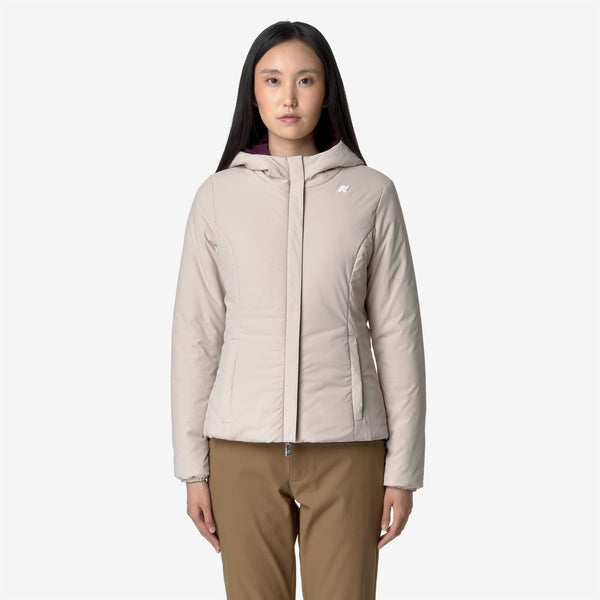 K Way LILY ST WARM REVERSIBLE VIOLET DK-BEIGE G