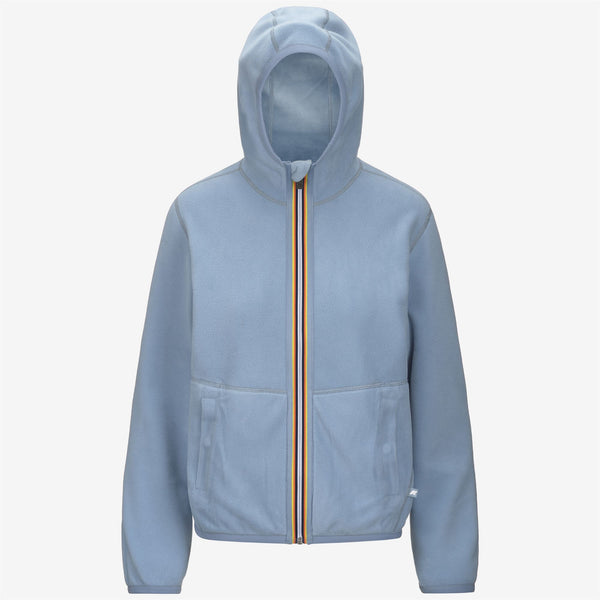 K Way LILY VELOUR POLAR REVERSIBLE BLUE A-BLUE A