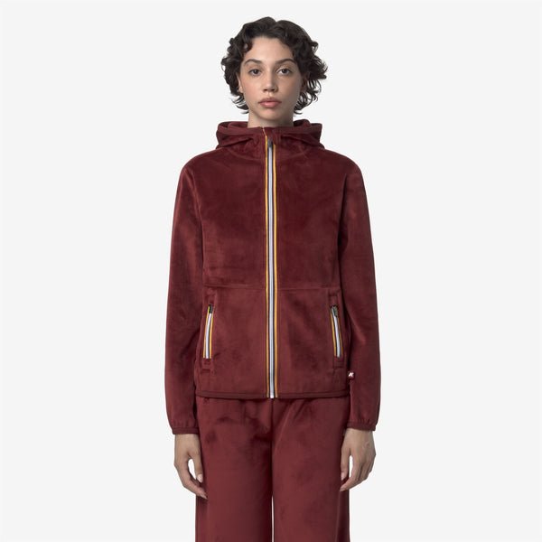 K Way LILY VELOUR POLAR REVERSIBLE RED SYRAH COMBO