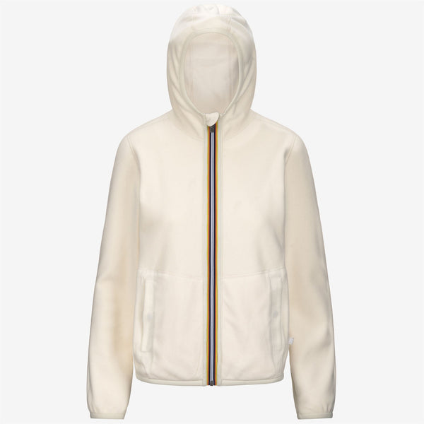 K Way LILY VELOUR POLAR REVERSIBLE WHITE G-WHITE G