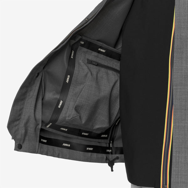 K Way LOUIR 3L WOOL GREY SHADOW DK GRISAILLE