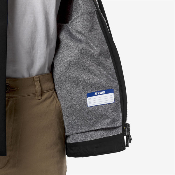 K Way MADALINA BONDED JERSEY BLACK PURE