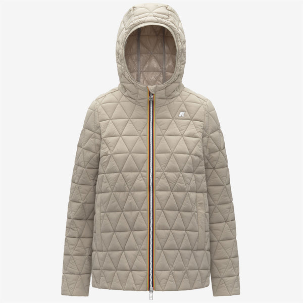 k way MADLAINE DIAMOND QUILTED WARM BEIGE CASHMERE