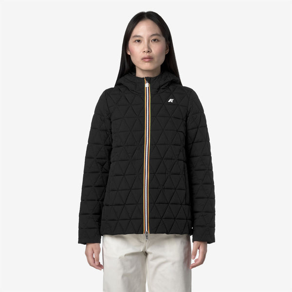 K Way MADLAINE DIAMOND QUILTED WARM BLACK PURE
