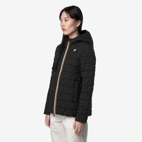 K Way MADLAINE DIAMOND QUILTED WARM BLACK PURE