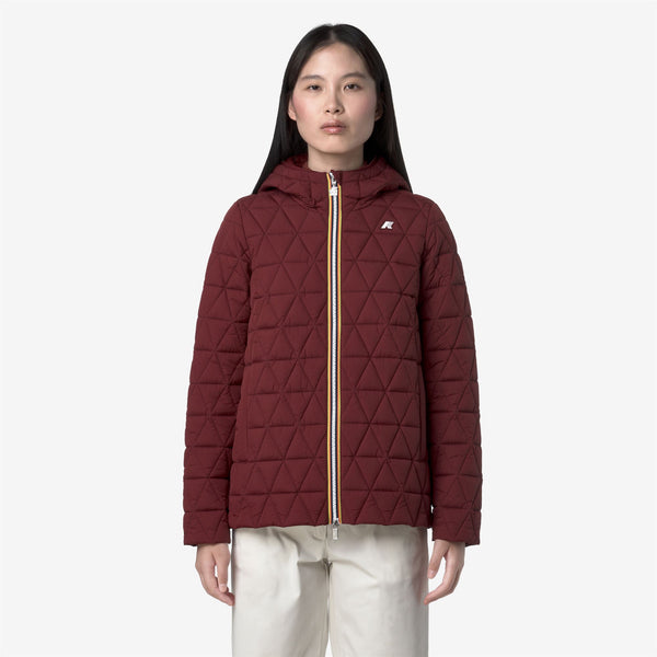 K Way MADLAINE DIAMOND QUILTED WARM RED SYRAH