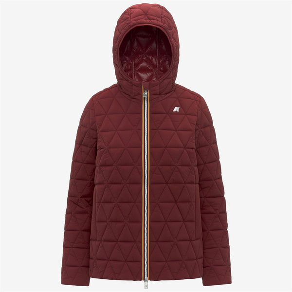 k way MADLAINE DIAMOND QUILTED WARM RED SYRAH