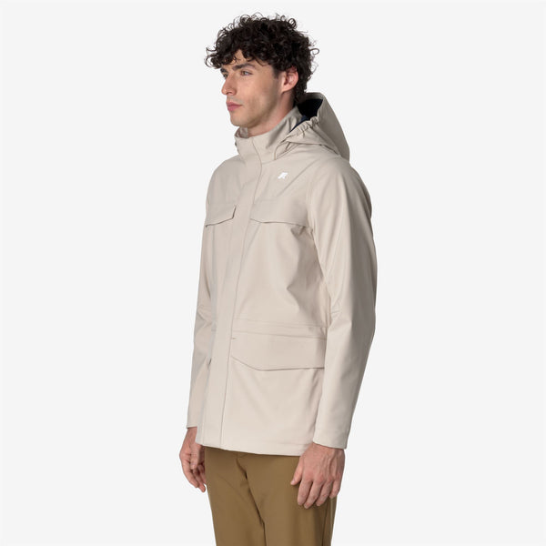 K Way MANPHY BONDED BEIGE G-BLUE D