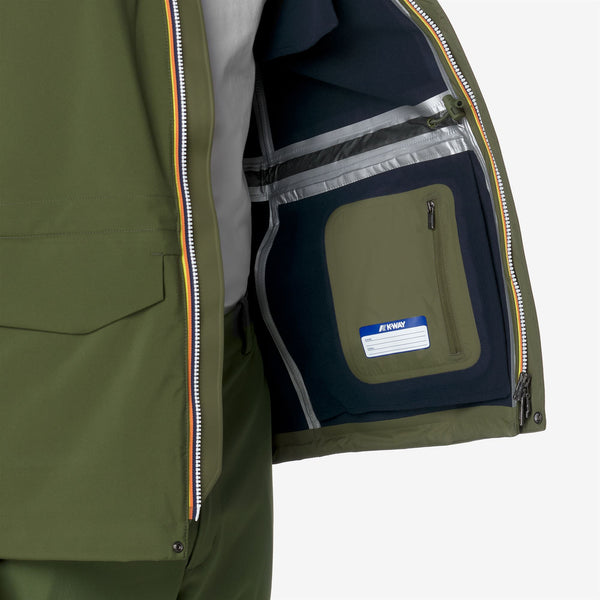 K Way MANPHY BONDED GREEN C-BLUE D