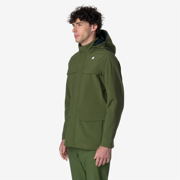 K Way MANPHY BONDED GREEN C-BLUE D