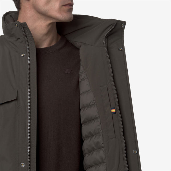 K Way MANUEL WARM OTTOMAN BLACK OLIVE