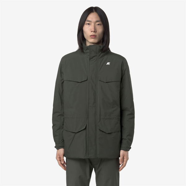 K Way MANUEL WARM OTTOMAN GREEN BLACKISH