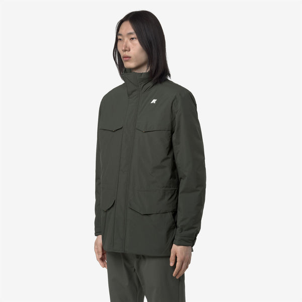 K Way MANUEL WARM OTTOMAN GREEN BLACKISH