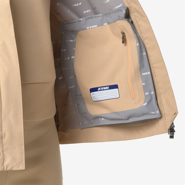 K Way MARGUERITE STRETCH DOT BEIGE SHEEPSKIN