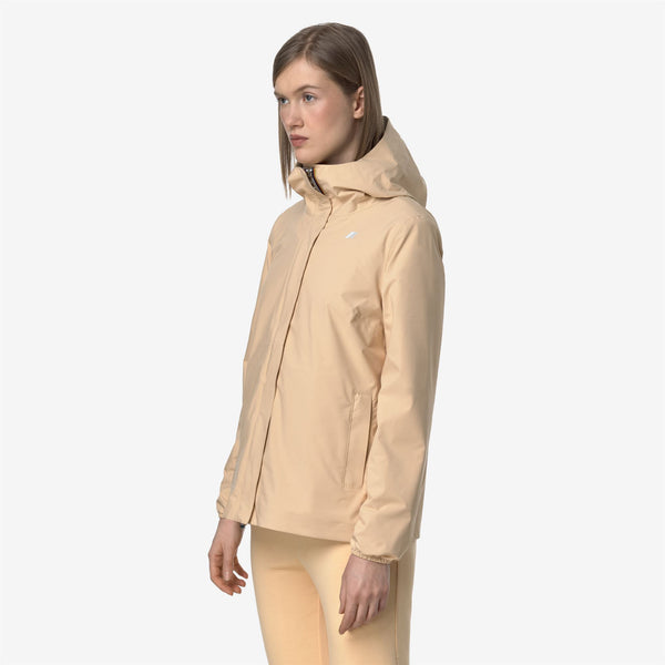 K Way MARGUERITE STRETCH DOT BEIGE SHEEPSKIN