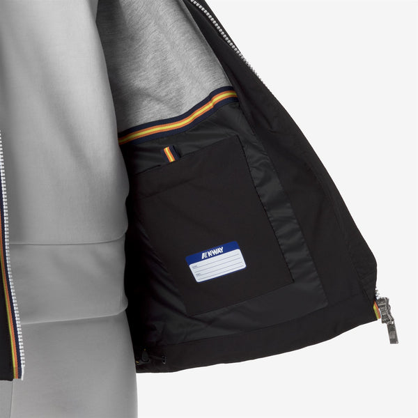 K Way MARGUERITE STRETCH POLY JERSEY BLACK PURE