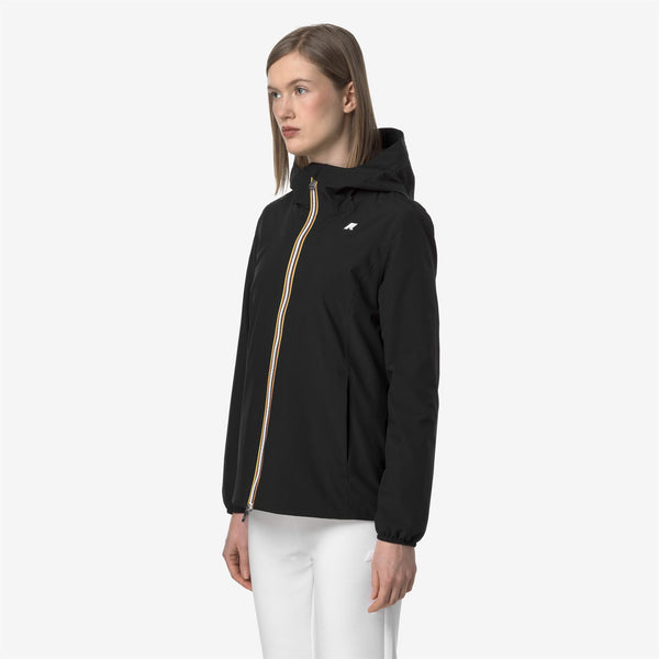 K Way MARGUERITE STRETCH POLY JERSEY BLACK PURE