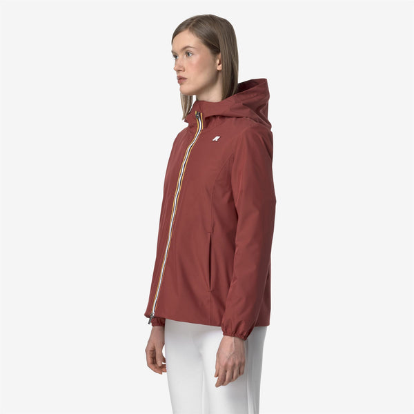 K Way MARGUERITE STRETCH POLY JERSEY RED BROWNISH