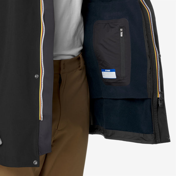 K Way MARLYN BONDED BLACK-BLUE DEPTH