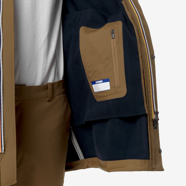 K Way MARLYN BONDED BROWN CORDA-BLUE DEPTH