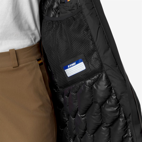 K Way MATHIEL BONDED PADDED BLACK PURE