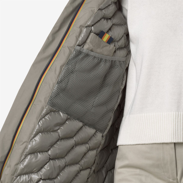 K Way MATHIEL BONDED PADDED GREEN OAK-GREEN OAK