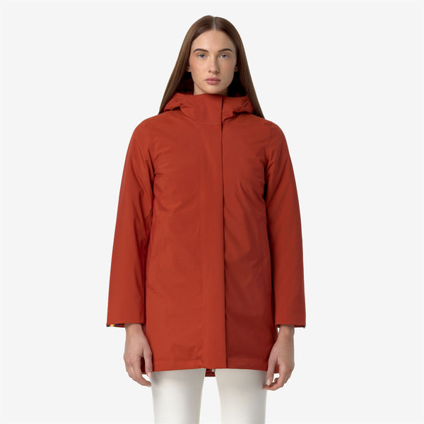 K Way MATHIEL BONDED PADDED RED POMPEIAN