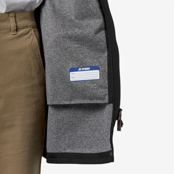 K Way MATHY BONDED JERSEY BLACK PURE