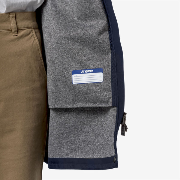 K Way MATHY BONDED JERSEY BLUE DEPTH