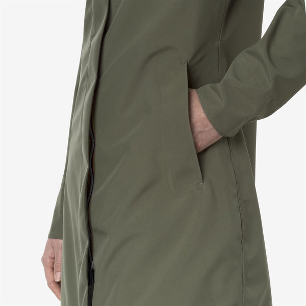 K Way MATHY BONDED JERSEY GREEN LICHEN