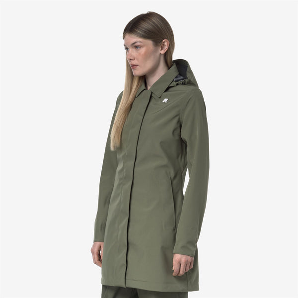 K Way MATHY BONDED JERSEY GREEN LICHEN