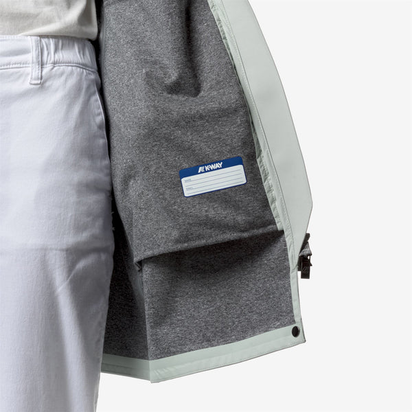 K Way MATHY BONDED JERSEY GREY SAGE