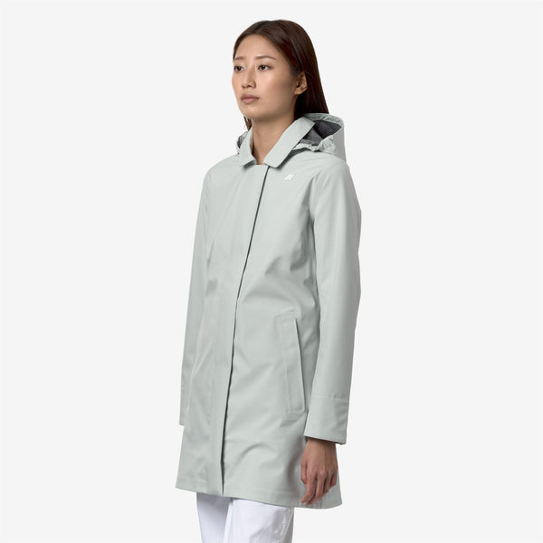 K Way MATHY BONDED JERSEY GREY SAGE