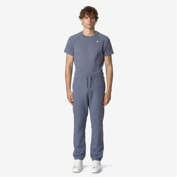 K Way MICKYEL HEAVY FLEECE GREY BLUE AVIO