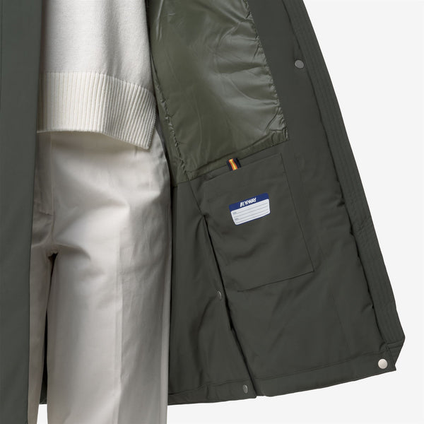 K Way MORESE ST WARM GREEN BLACKISH