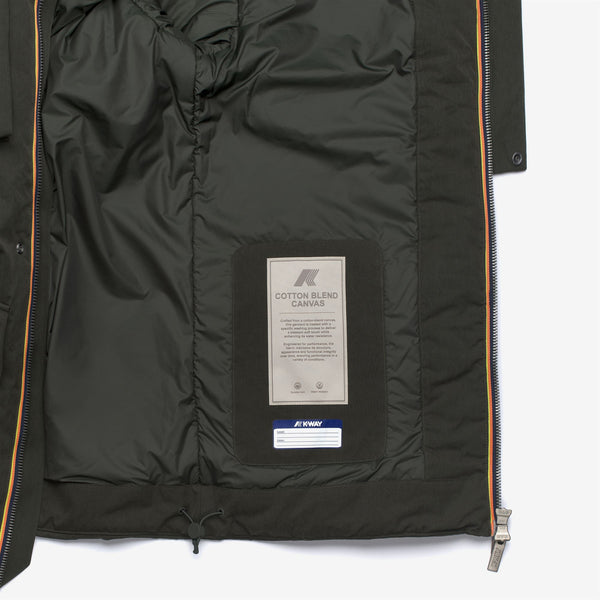 K Way OTTO COTTON FEEL GREEN BLACKISH COMBO