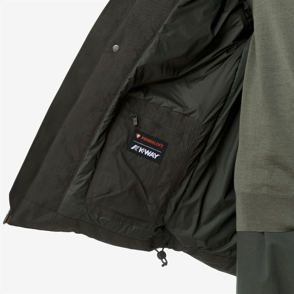 K Way OTTO COTTON FEEL GREEN BLACKISH COMBO