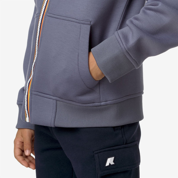 K Way P. BERENGER SPACER GREY BLUE AVIO