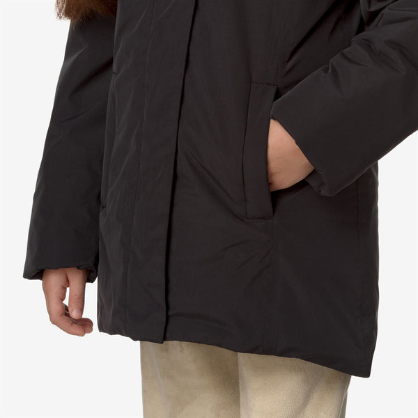 K Way P. DENISE SOFT TOUCH MARMOTTA BLACK P-BLUE A