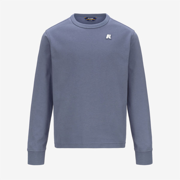 k way P. ELMER JERSEY PEACH GREY BLUE AVIO